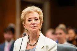 In hearings, McMahon faces questions about the shrinking federal role in schools and colleges